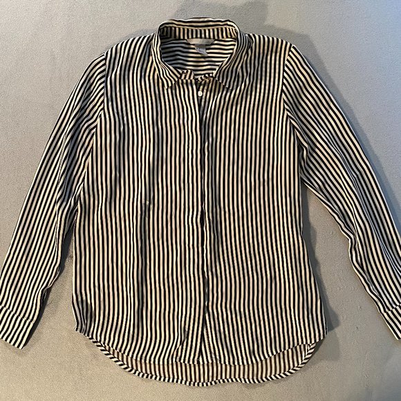H&M Stipe Button Down Shirt - Picture 1 of 5